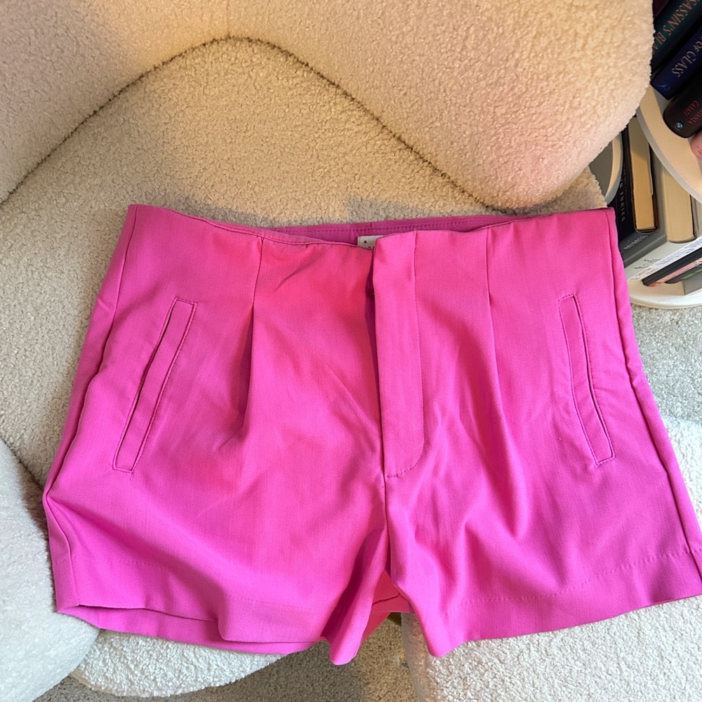 High-Rise Tailored Shorts